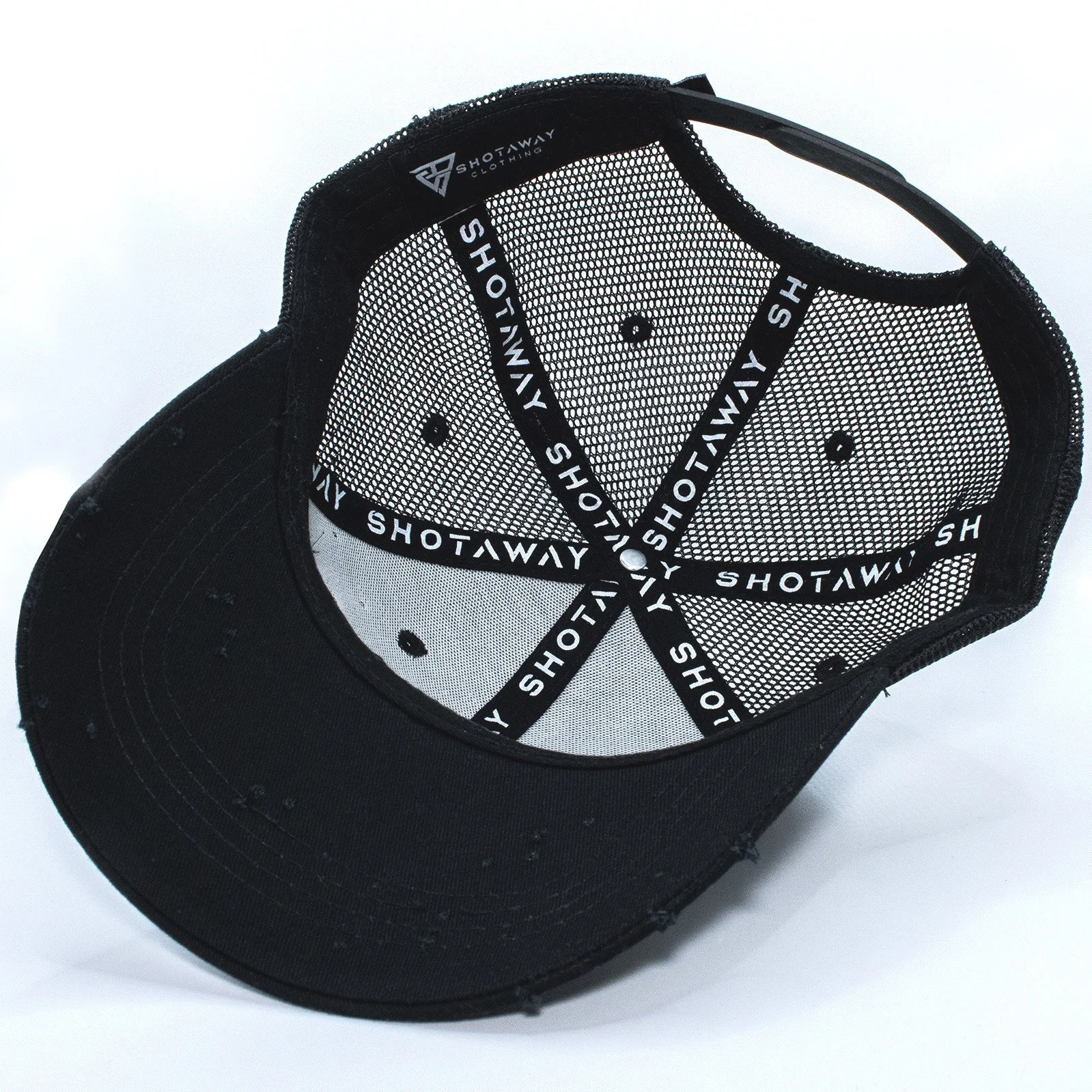 Black Trucker Cap — SHOTAWAY CLOTHING